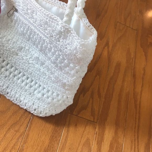 White Woven Shoulder Bag Croft & Barrow - Picture 12 of 14